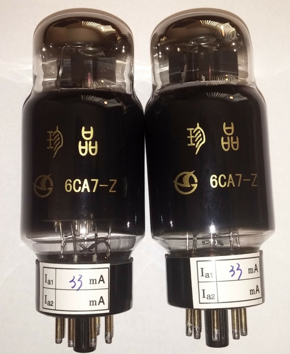 オーディオ機器 アンプ 6CA7-Z Shuguang Treasure Series matched pair