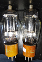 5933/807 Sylvania matched pair vacuum tubes